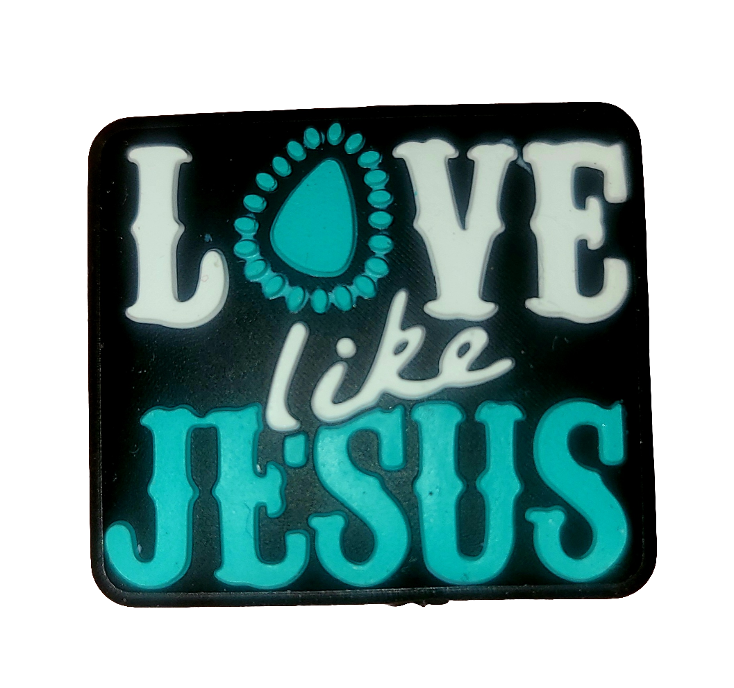 Love Like Jesus Silicone Focal Bead