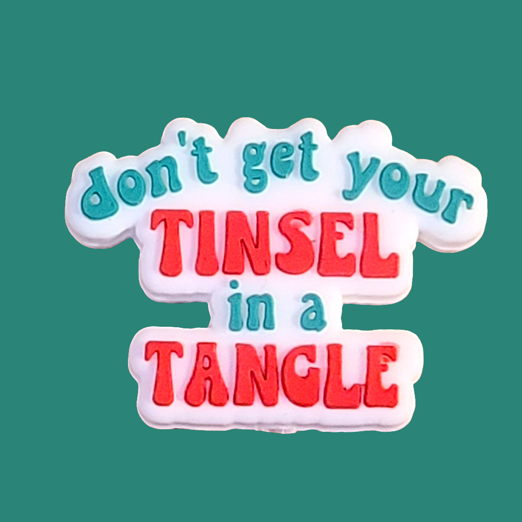 Don't Get Your Tinsel In A Tangle Silicone Focal Bead