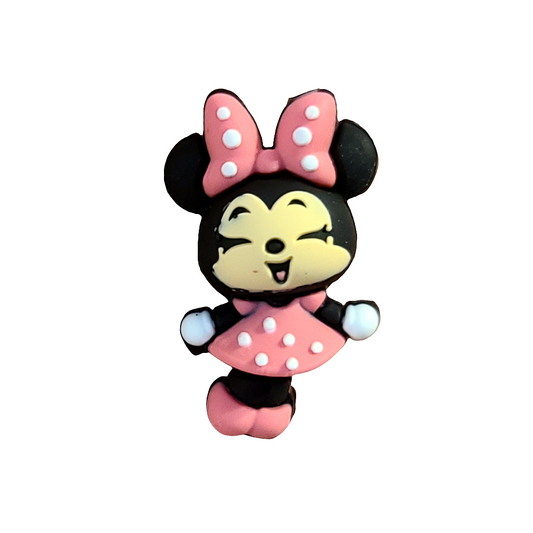 3D Minnie Silicone Focal Bead