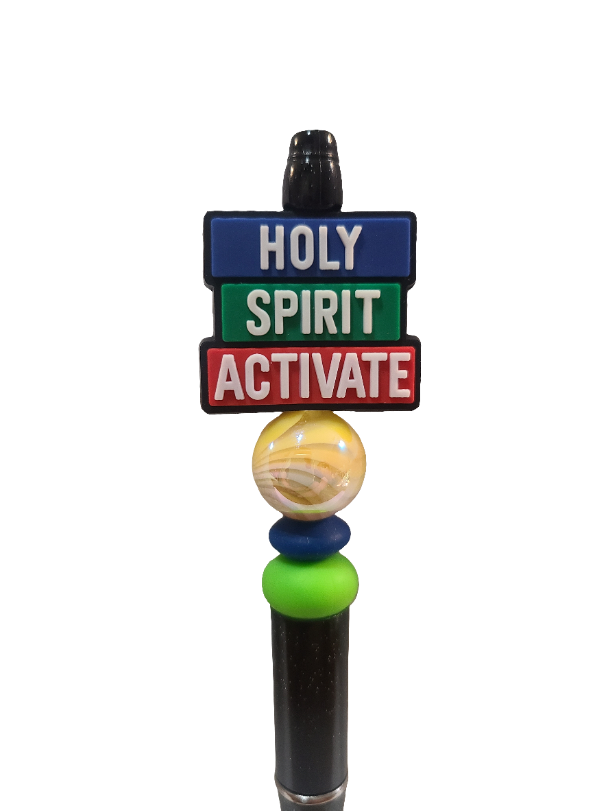 Holy Spirit Activate Beaded Pen