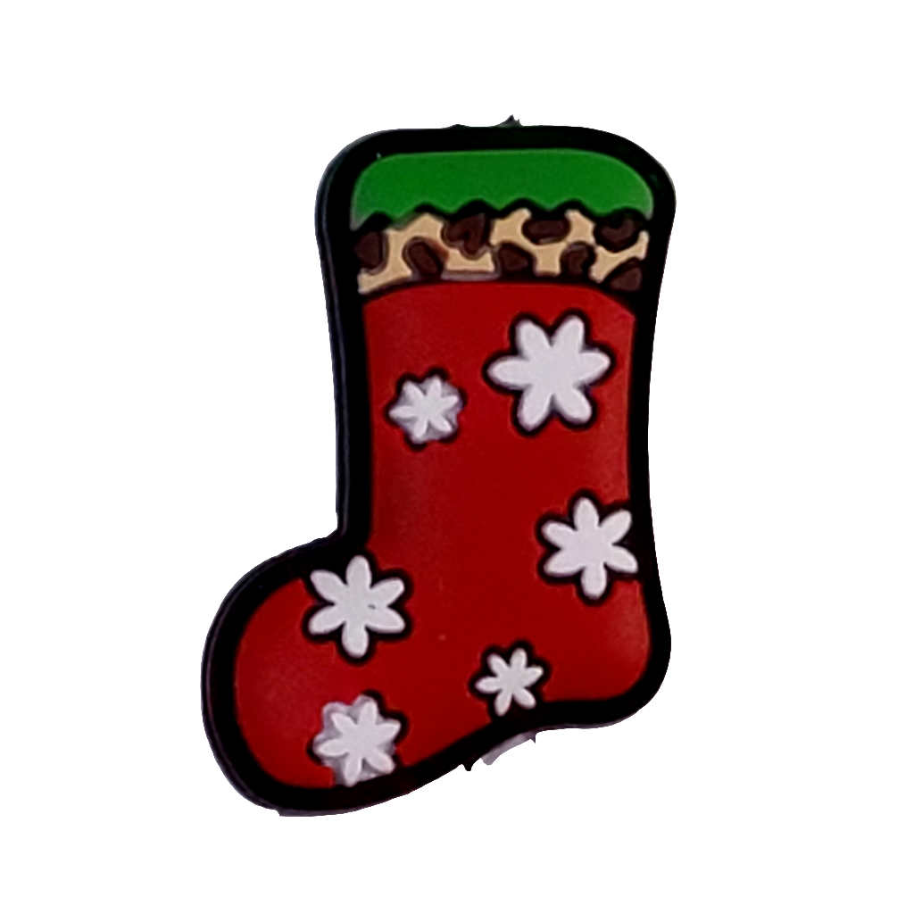 Christmas Stocking Silicone Focal Bead