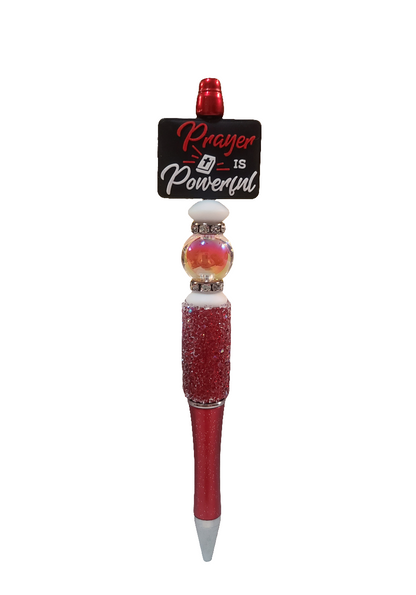 Prayer Is Powerful Beaded Sugar Pen