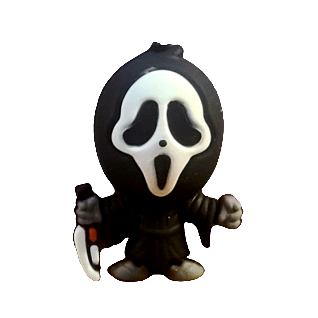 3D Ghostface Silicone Focal Bead