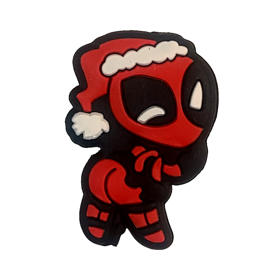 Christmas Deadpool Silicone Focal Bead