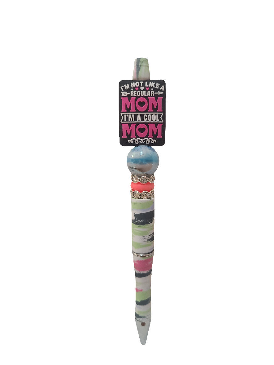 I'm A Cool Mom Beaded Pen