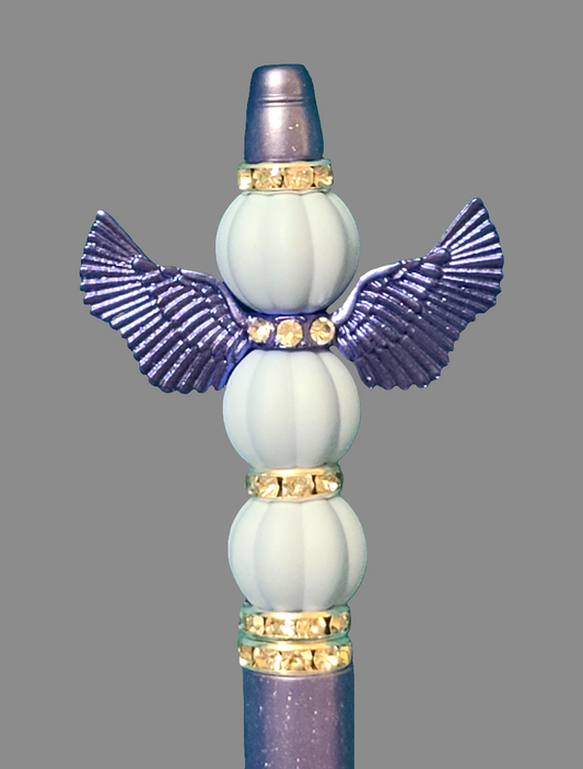 Blue Angel Beaded Pen