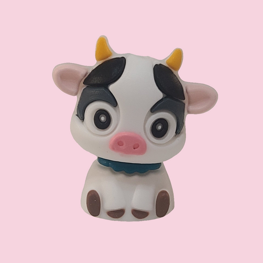 3D Adorable Cow Focal Bead