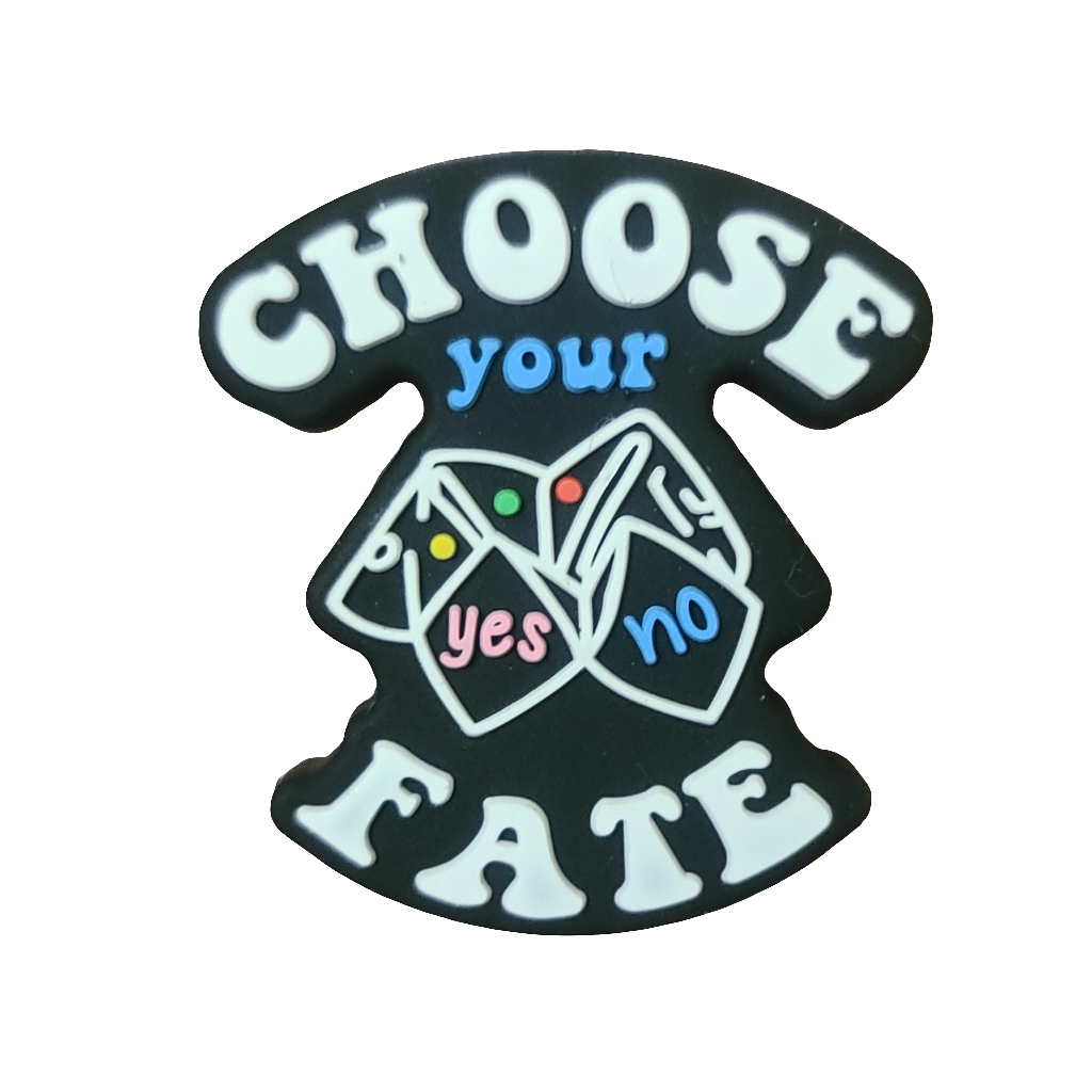 Choose Your Fate Silicone Focal Bead