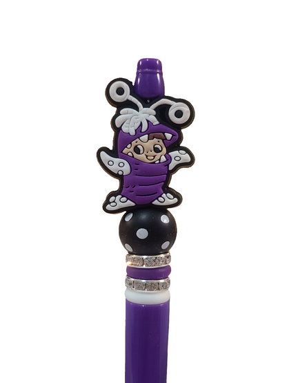 Boo In Monster Costume Beaded Pen