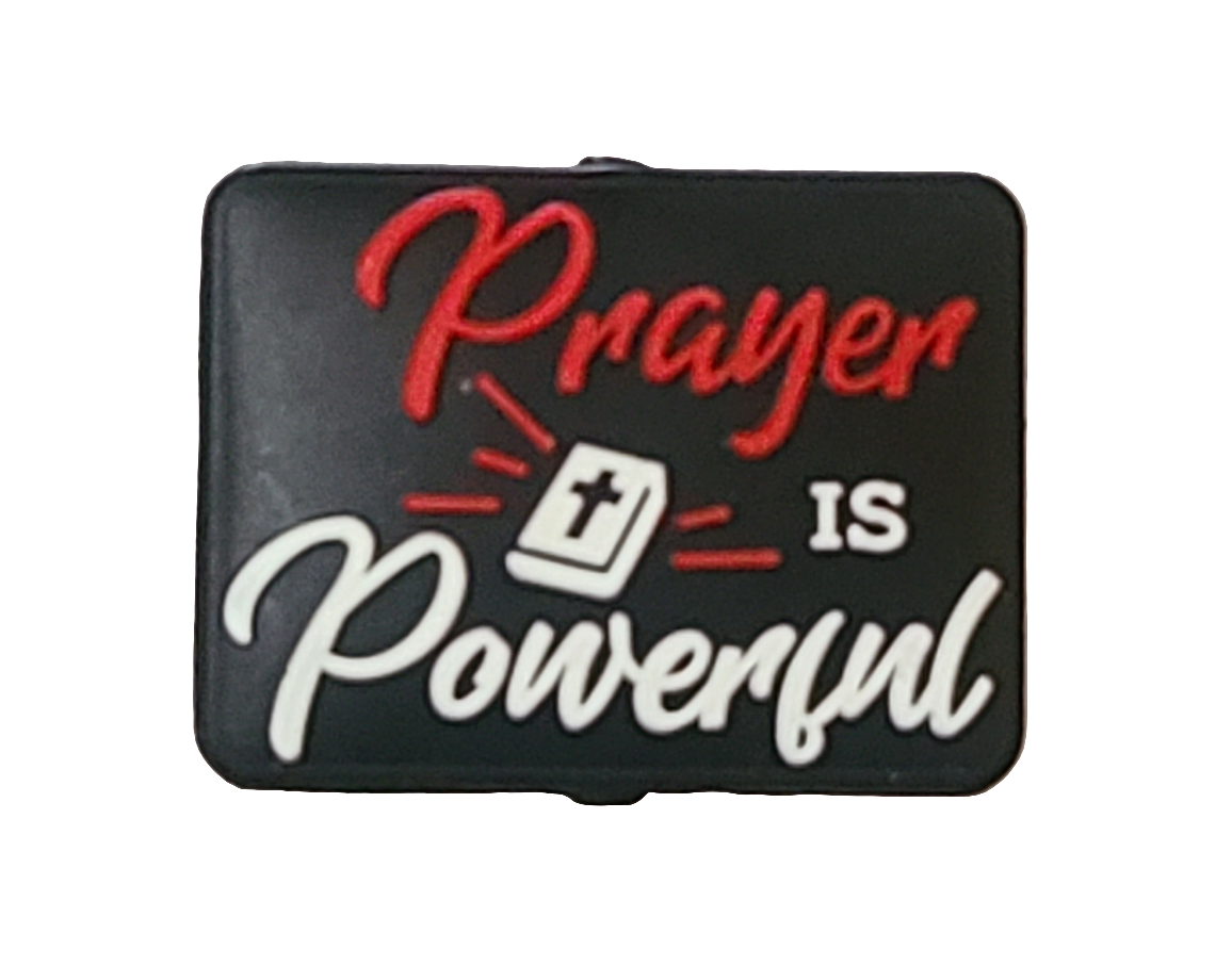 Prayer Is Powerful Silicone Focal Bead