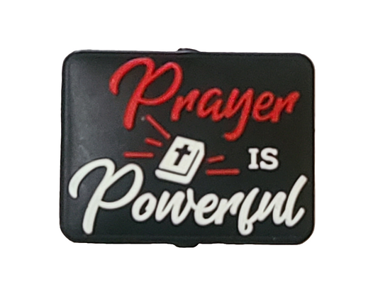 Prayer Is Powerful Silicone Focal Bead