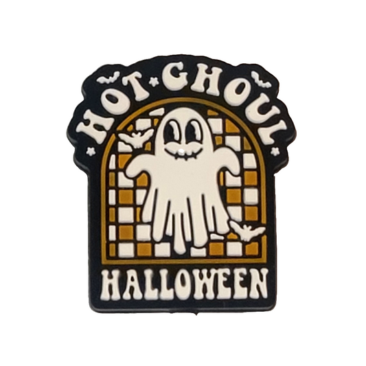 Hot Ghoul Halloween Silicone Focal Bead