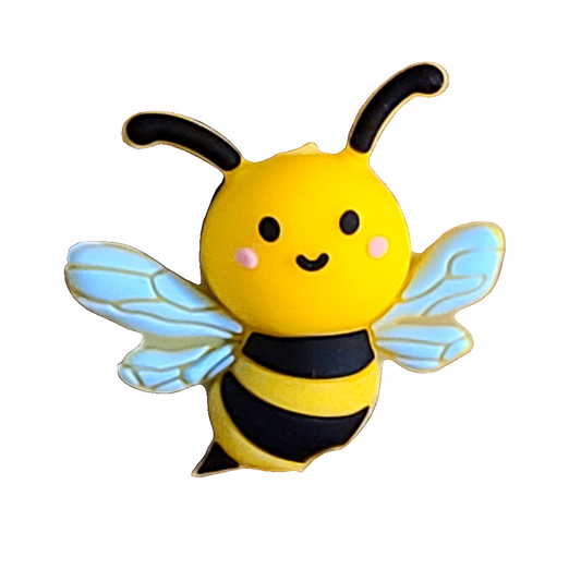 3D Bee Silicone Focal Bead