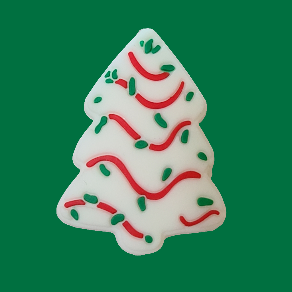 White Christmas Tree Focal Bead