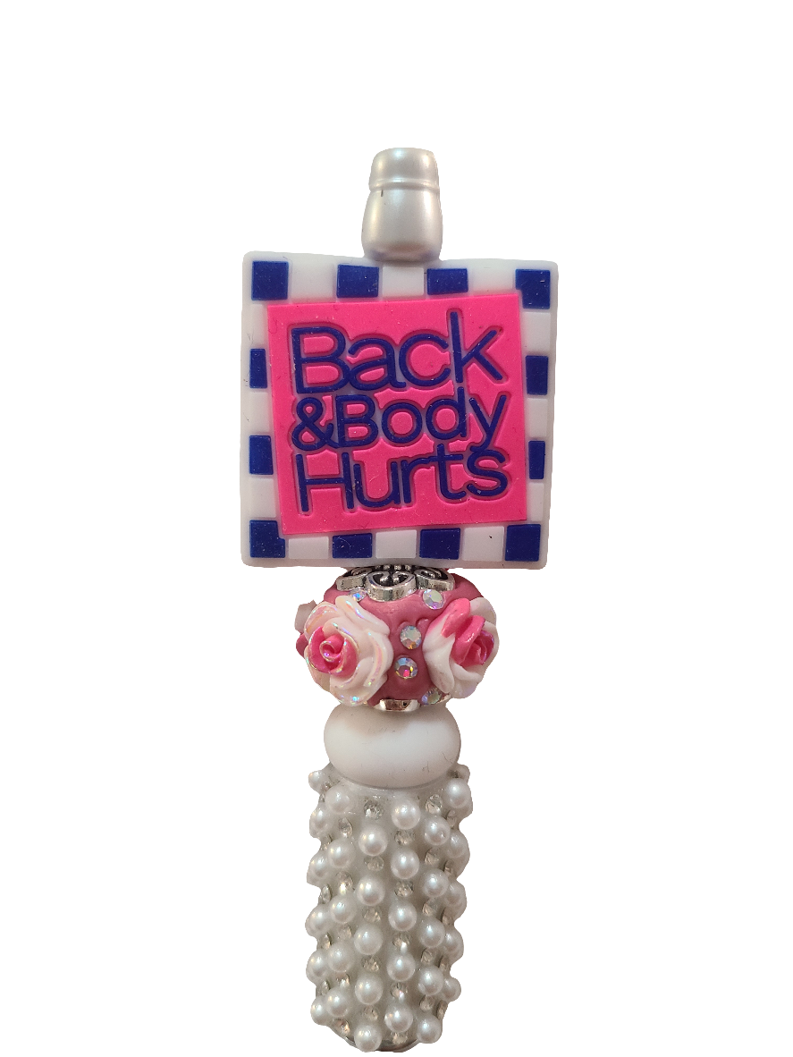 Back & Body Hurts Beaded Pearl Pen