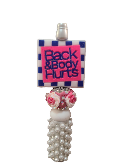 Back & Body Hurts Beaded Pearl Pen