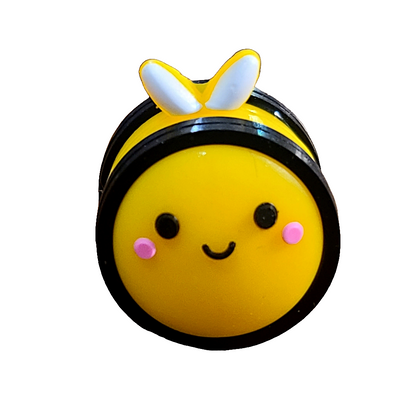 3D Bumble Bee Boujee Mama Silicone Focal Bead