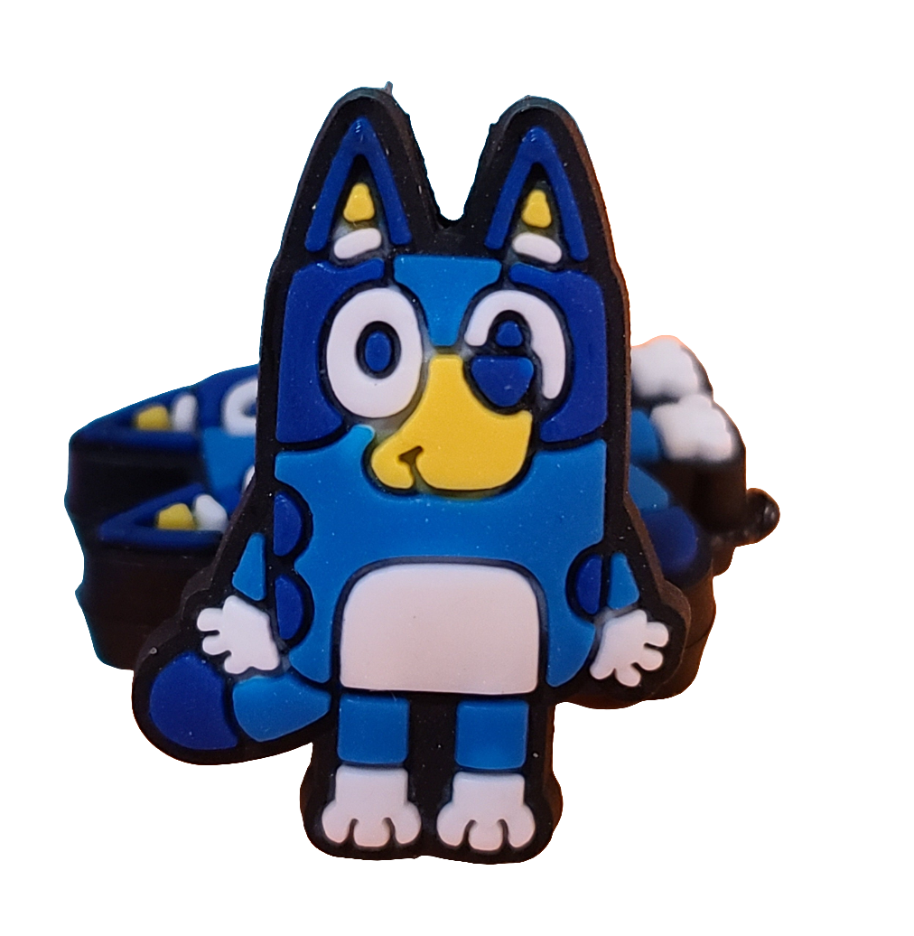 Bluey Dog Silicone Focal Bead