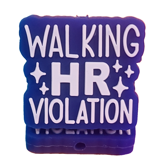 Walking HR Violation Silicone Focal Bead