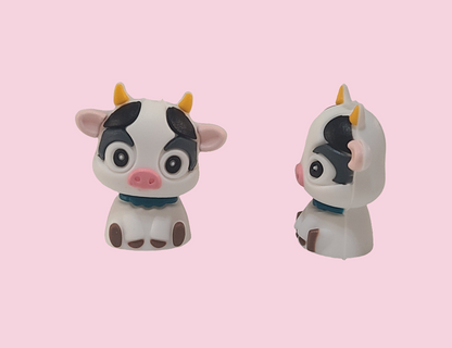 3D Adorable Cow Focal Bead