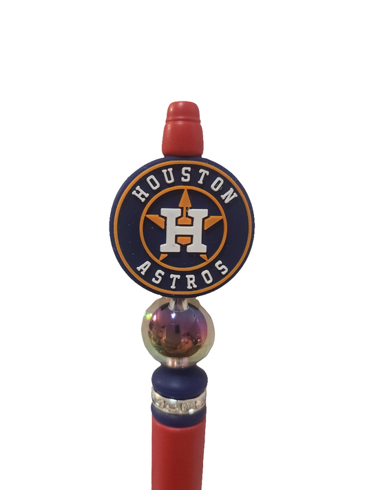 Houston Astros Baseball Beaded Pen