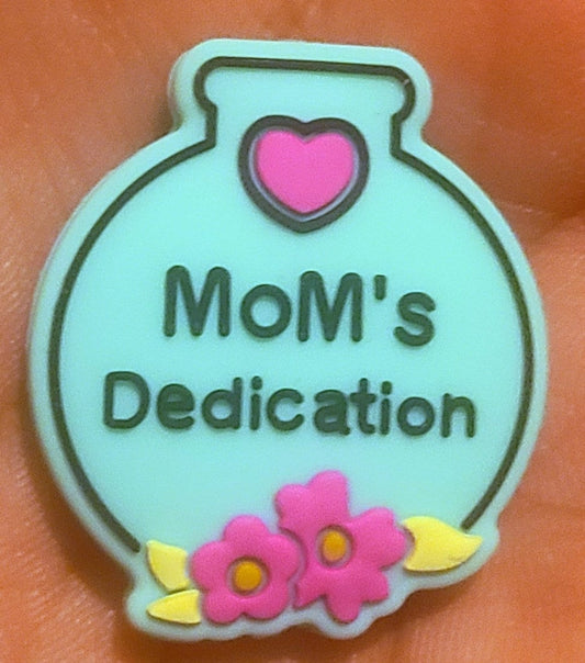 Mom's Dedication Silicone Focal Bead