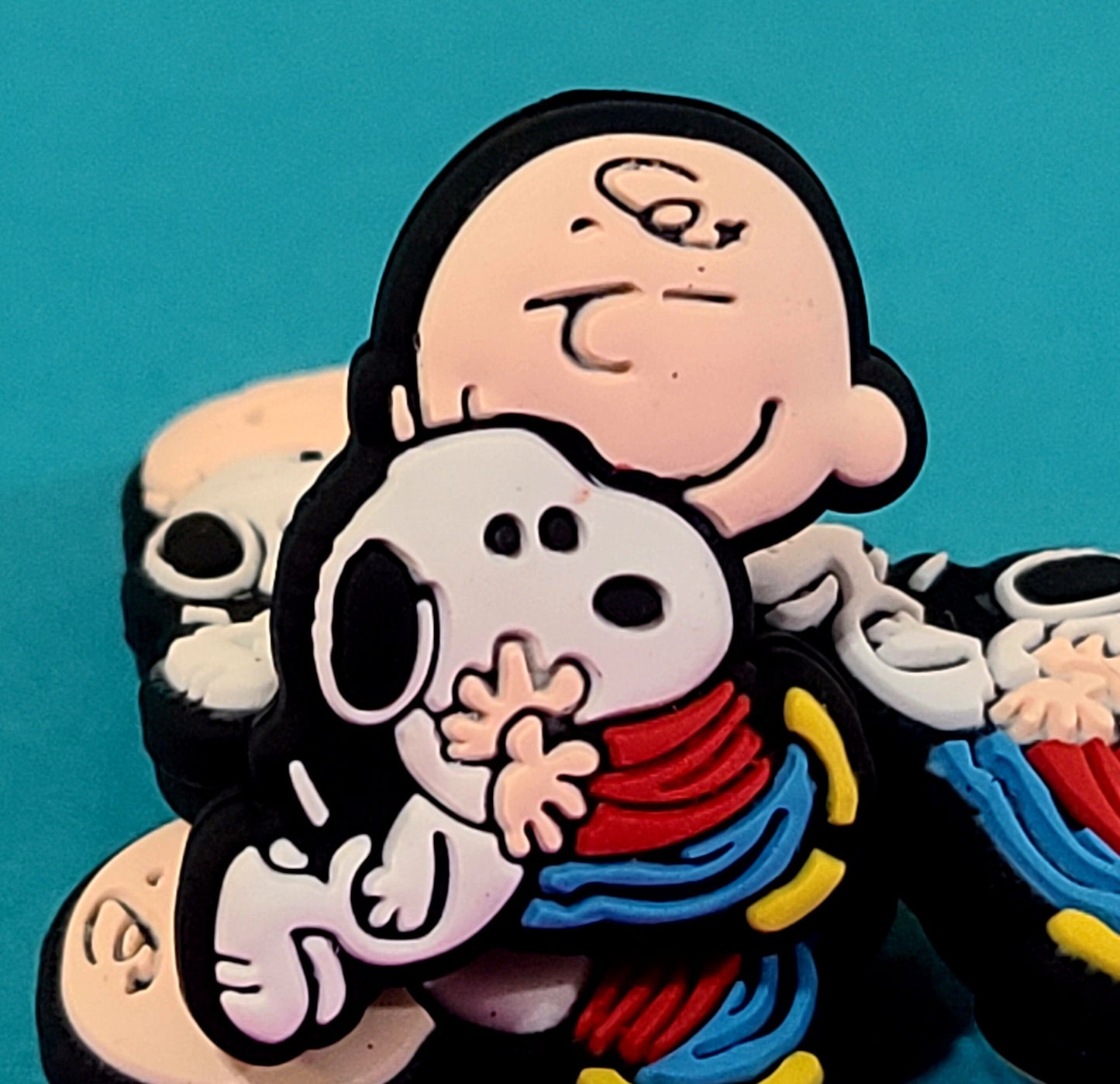 Charlie and Snoopy Dog Silicone Focal Bead