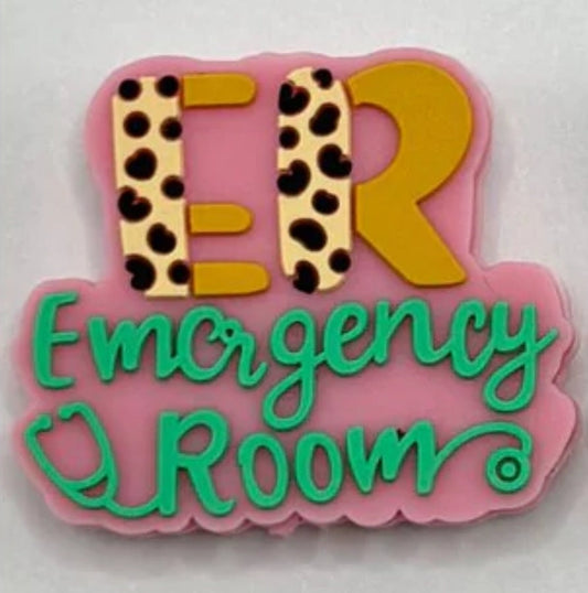 ER Emergency Room Silicone Focal Bead