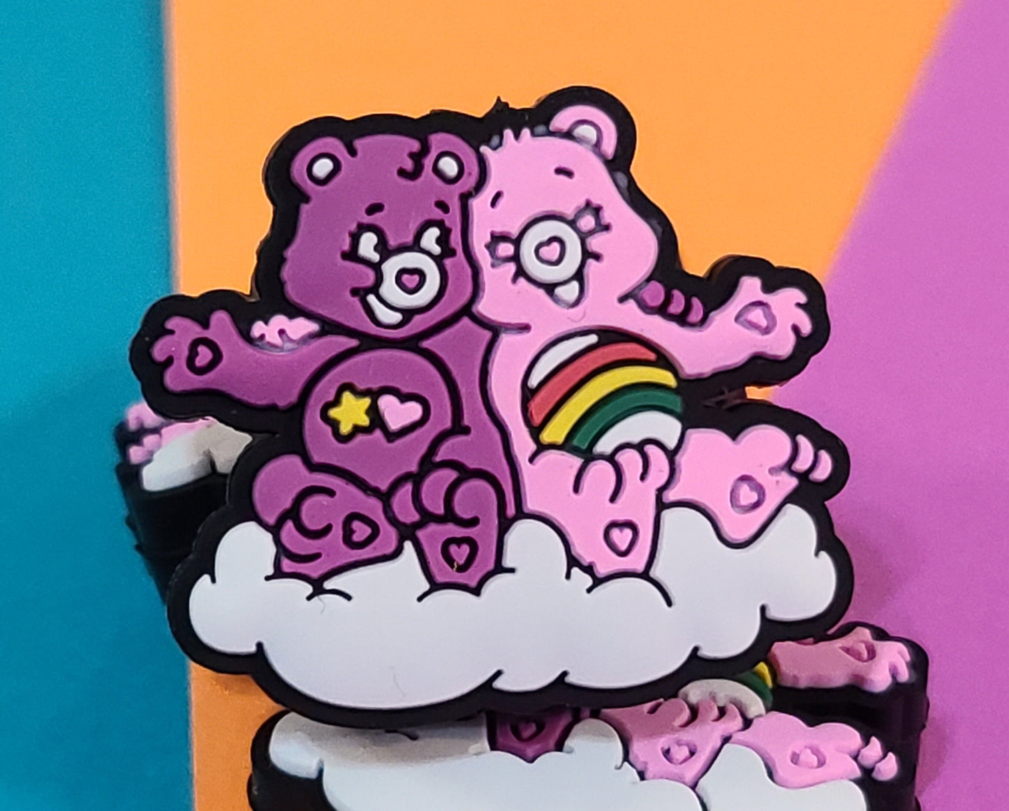 Care Bears On Cloud Silicone Focal Bead